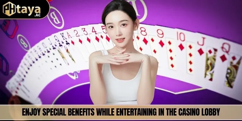 Enjoy special benefits while entertaining in the casino lobby