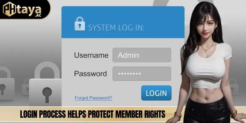 Login process helps protect member rights
